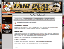 Tablet Screenshot of fairplayvolleyball.com